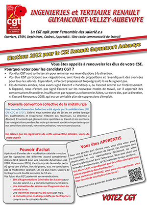 profession de foi CGT TCR2022