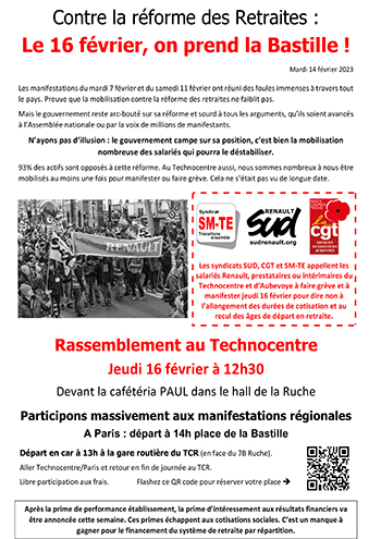 230123 tract intersyndical retraites 31 janvier
