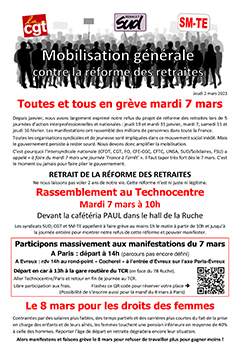 230302 tract intersyndical retraites 7 mars